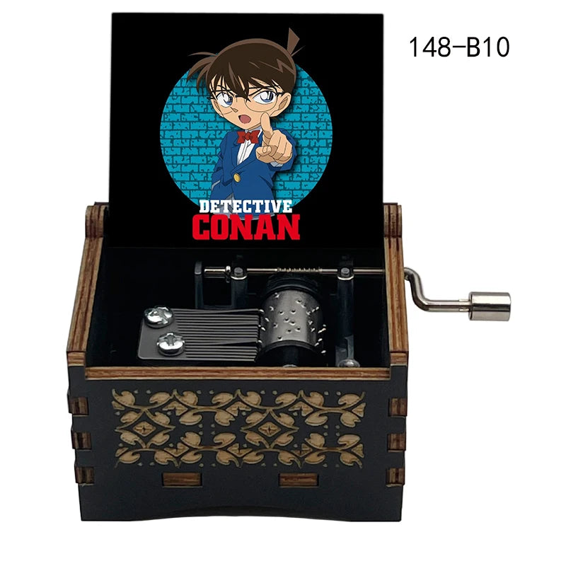 A Detective Conan anime music box featuring an illustration of Conan Edogawa.