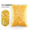 Bag of B15 Crystal Yellow resin rhinestones for crafting