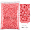 Bag of pink candy coral glass rhinestones mixed sizes