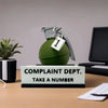 Grenade Complaint Department Desk Sign
