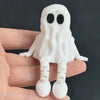 3D Printed Articulated Ghost Figurine – Poseable Desk Decor