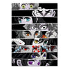 A vertical collage of multiple Demon Slayer Hashira anime characters with intense expressions.