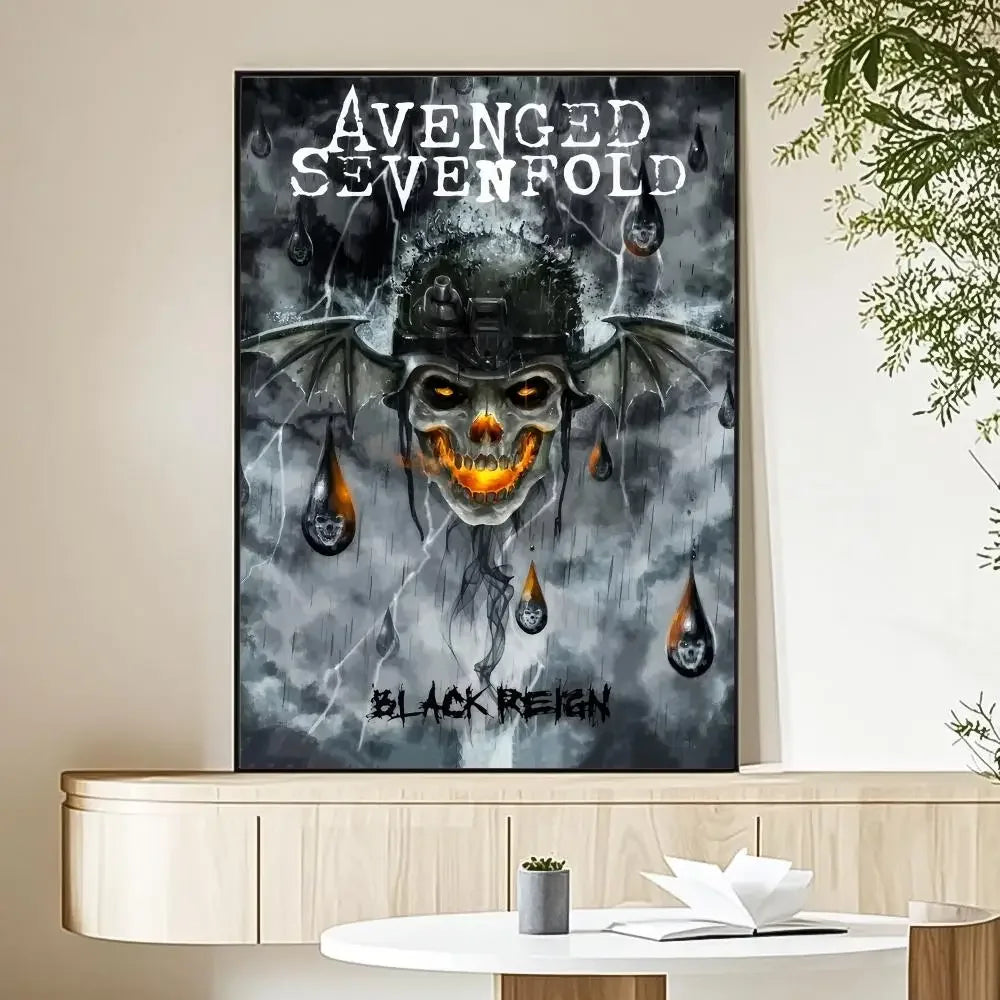 Avenged Sevenfold Band Art Canvas Poster - Eco-Friendly Waterproof Wall Decor
