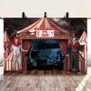 Evil Clown Circus Halloween Photography Backdrop