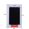 A rectangular black keepsake kit with dimensions 5.7cm by 9.5cm and a total height of 12.5cm.
