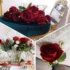 Realistic Velvet Artificial Roses – 20" Stems for Weddings & Home Décor