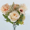 Artificial Fall Rose & Chrysanthemum Bouquet