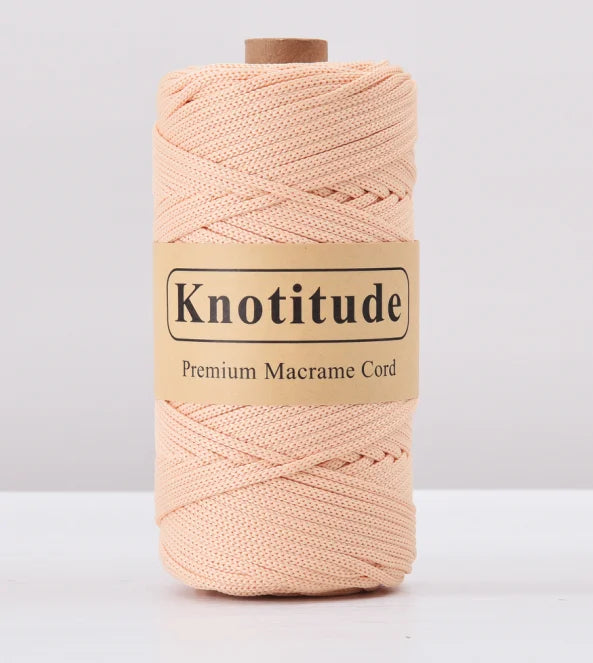 4mm Polyester Macrame Cord - 300g Spool for Knitting & DIY Crafts