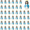 Multicolor mini Virgin Mary statues for religious decor featuring various colors and styles.