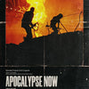 Poster for the film Apocalypse Now showing two figures silhouetted against a bright orange sunset.