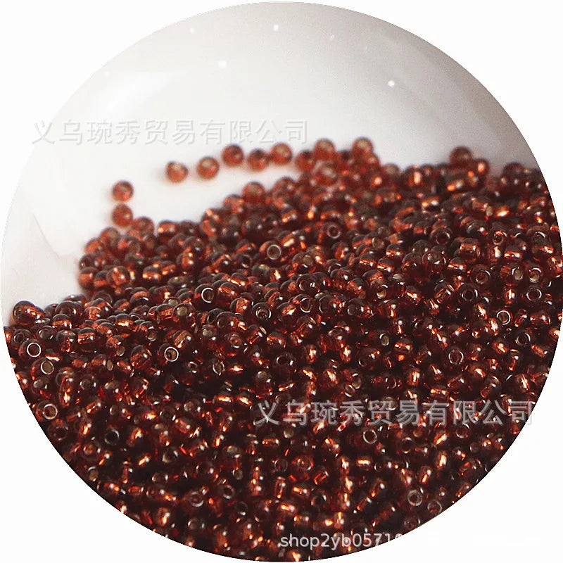 Silver Rice Glass Beads for Jewelry Making