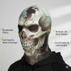 A realistic 3D skull balaclava mask covering the head and neck, designed for comfort and lightweight wear.