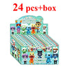 A box containing 24 pieces of blind box figures representing various animals in an Animal Hospital theme.