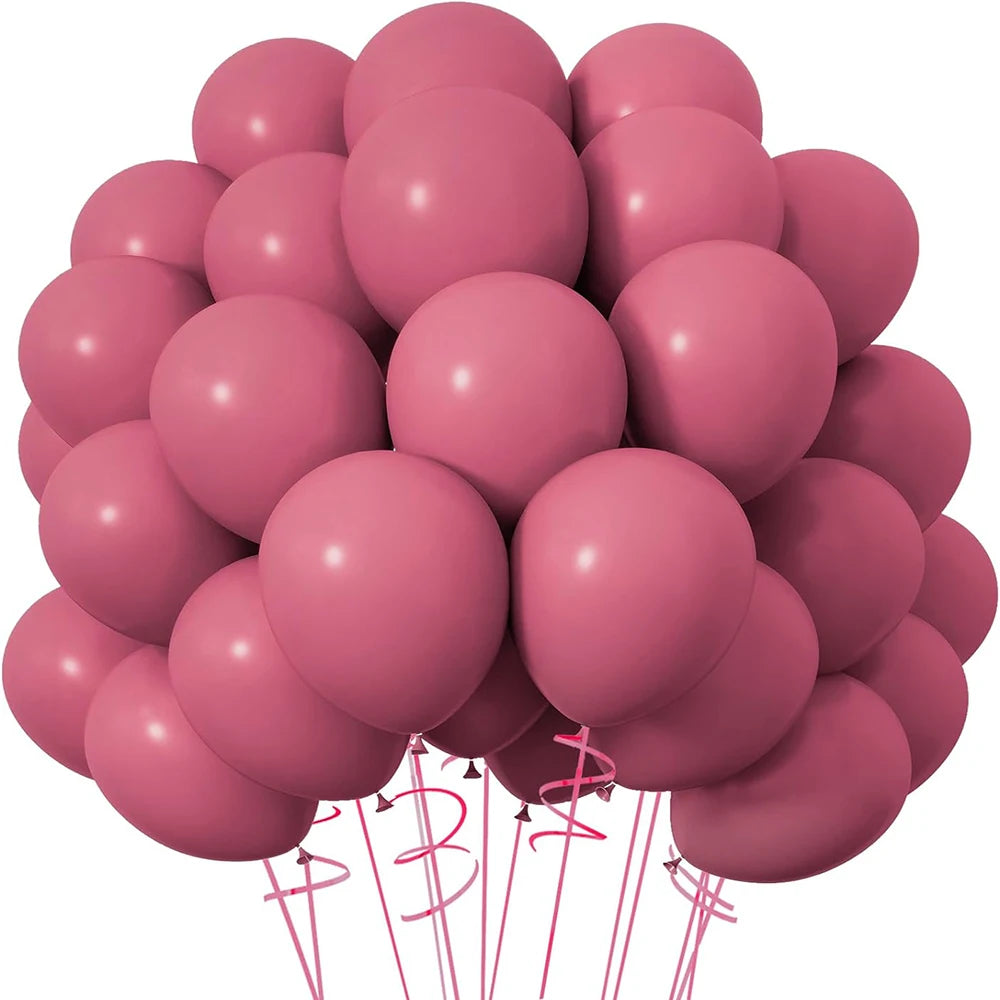 Retro Pastel Latex Balloons for Parties & Celebrations