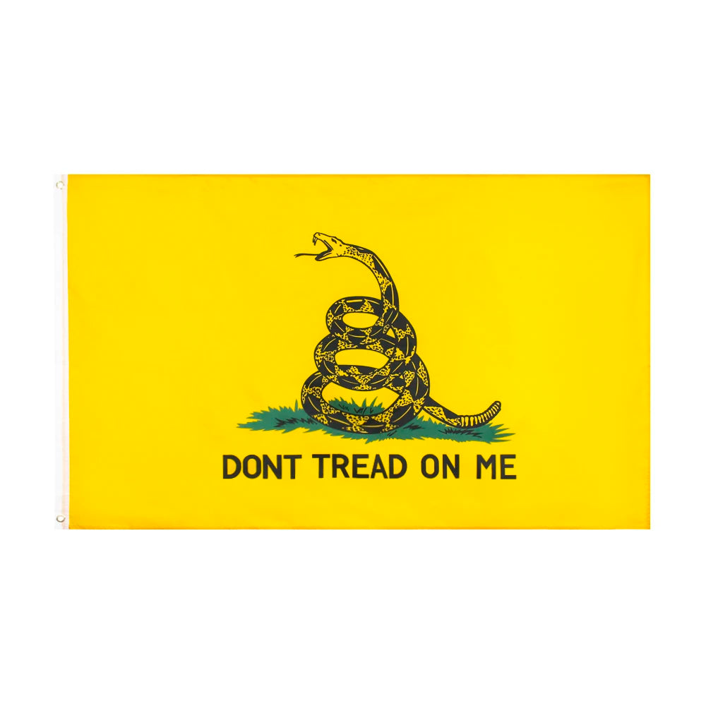 Gadsden Flag - Don't Tread on Me with Tea Party Design