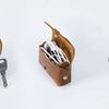 Genuine Leather Coin Purse with Secure Hasp Closure
