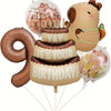 Capybara Cartoon Foil Balloon Set for Birthday Parties