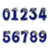 Blue Crown Number Birthday Candle