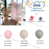 A set of pink and white balloons, including various sizes and a balloon chain, for party decorations.