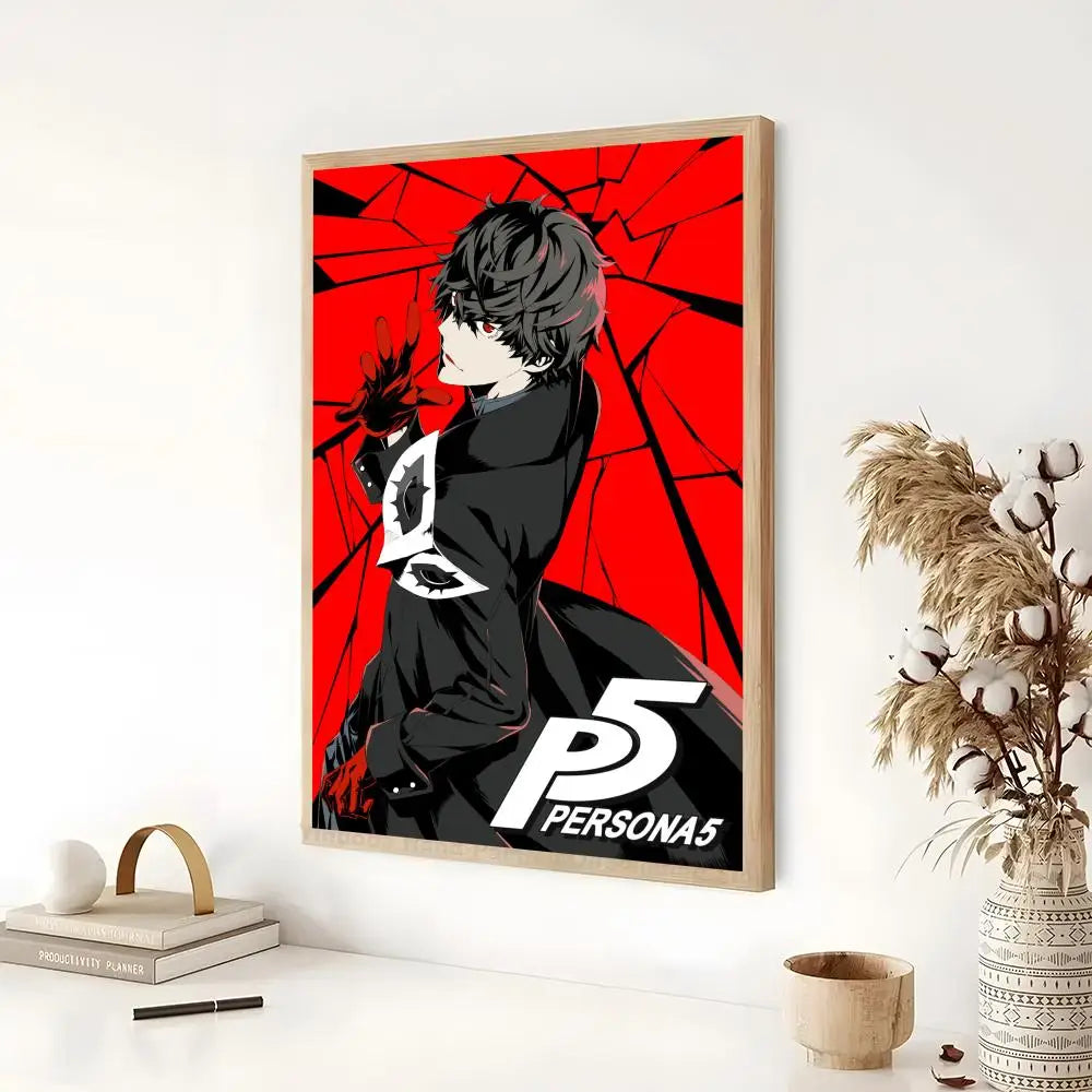 Persona 5 Classic Anime Poster - Self-Adhesive Wall Art