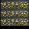 A collection of miniature building blocks depicting various Delta Squad special forces soldiers.