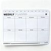 A weekly planner template for January through December with daily slots and a schedule line.