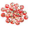 Mixed Color Resin Cabochons with Metal Foil Backing for Jewelry Making
