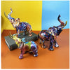 Colorful Elephant Resin Figurine for Home Decor
