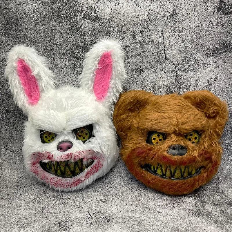 LED Illuminated Halloween Animal Mask with Glowing Eyes