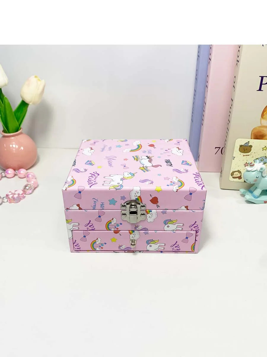 Ballet Jewelry Music Box with Rotating Dancer and Storage Drawer