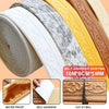 Rolls of self-adhesive skirting trim in various colors including white gray yellow and brown for home decor