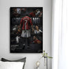A dark poster featuring Cristiano Ronaldo celebrating a goal, with text highlighting him as one of the greatest.