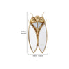 Golden cicada hanging ornament made of resin with a metallic gold finish.