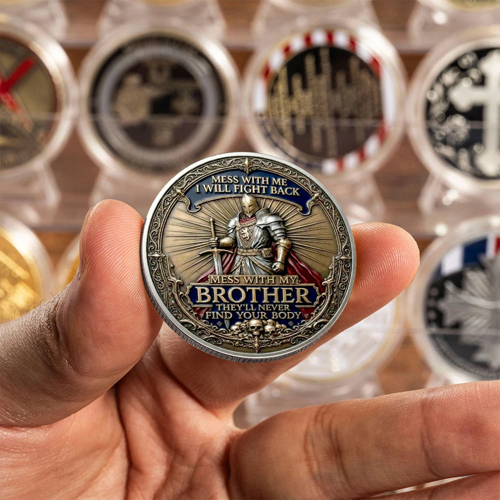 Brotherhood Commemorative Coin – Silver-Plated Keepsake