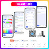 A collection of smart light products including a Smart Light, various light switches, and related accessories.
