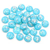 Mixed Color Resin Cabochons with Metal Foil Backing for Jewelry Making