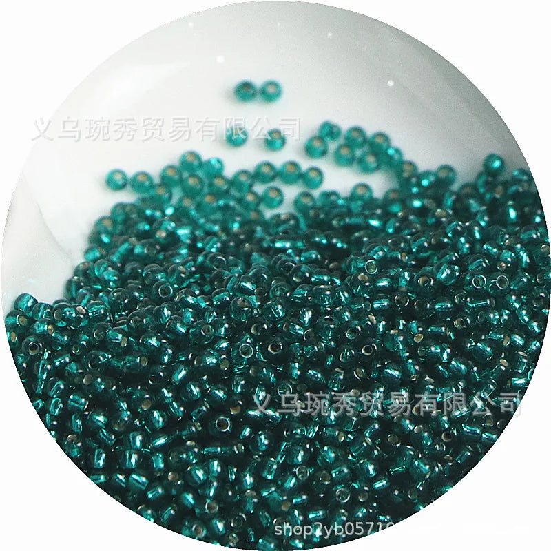 Silver Rice Glass Beads for Jewelry Making