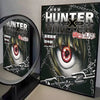 Hunter x Hunter anime canvas wall art featuring a close-up of a character's eye and chains