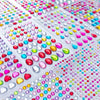 Self-Adhesive Rhinestone Gem Stickers – Multicolor Crystal Craft & Beauty Decor