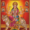 Durga Goddess Vintage Canvas Wall Art – Hindu Deity Print for Living Room & Home Decor