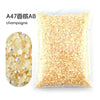Bag of gold champagne colored resin rhinestones for crafting