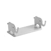 White adhesive elephant storage rack designed for wall organization.