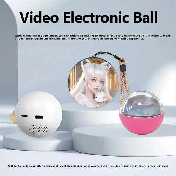 3D Holographic Crystal Ball Video Player with DIY Photo & Memory Display