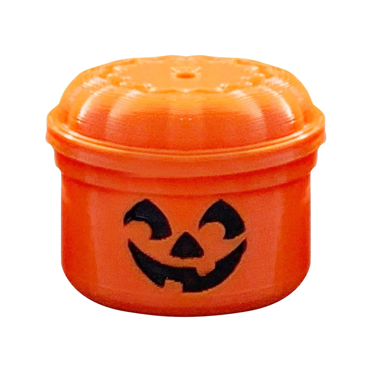 Orange miniature pumpkin Halloween bucket for treats and decor
