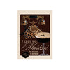Illustration vintage d'un cocktail martini espresso à thème imprimé léopard.