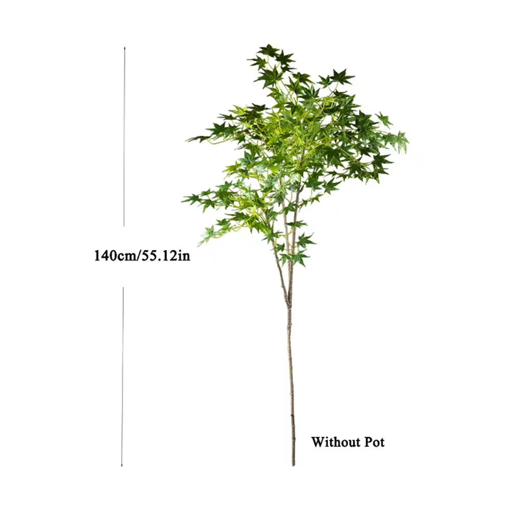 Large Artificial Japanese Maple Tree – Lifelike Faux Red & Green Leaves for Indoor & Outdoor Decor