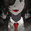 Anime character portrait of a young man with dark hair and intense eyes wearing a suit and tie.