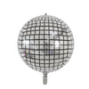 Chrome silver metallic balloon garland arch kit shaped like a sphere