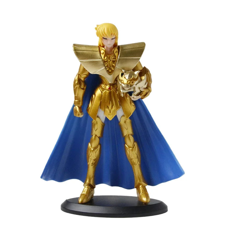 Saint Seiya Golden Warrior action figure of Kanon (Hyoga) with gold armor and blue cape