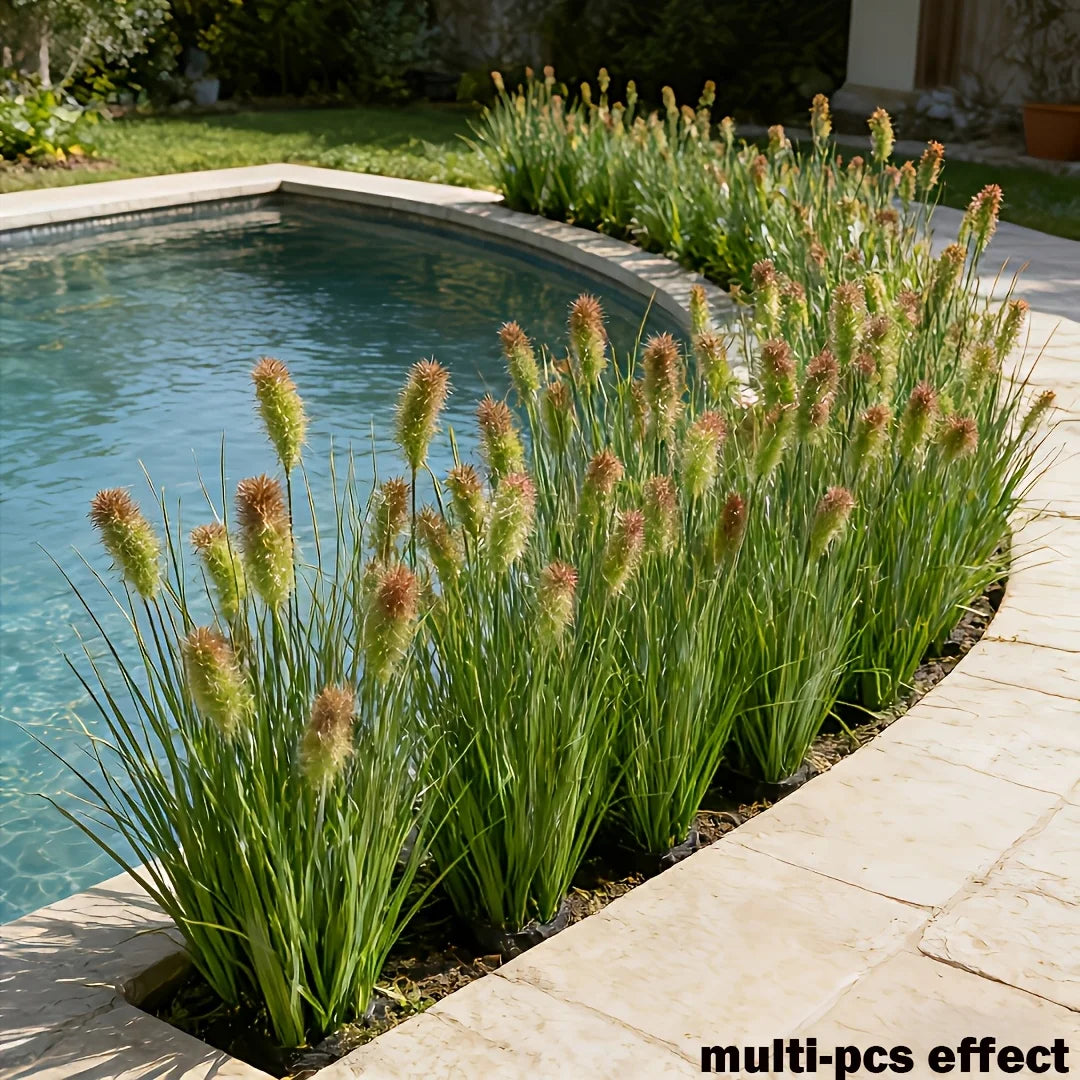 Multi-pcs effect of eight artificial grass stems used for home decor